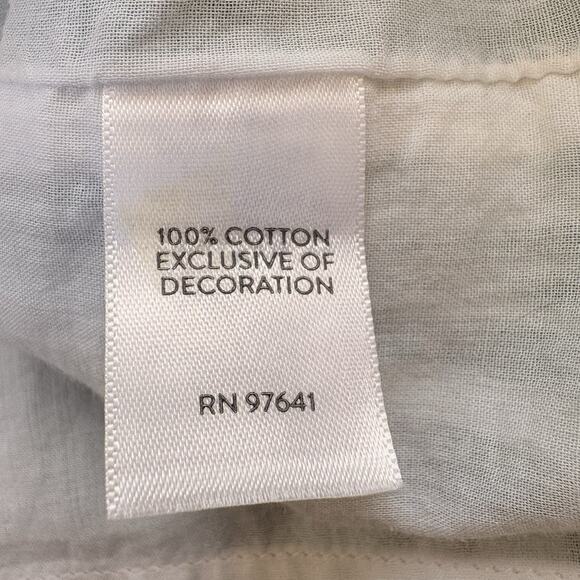 J JILL Embroidered Cotton Ikat Dress Small Petite V-Neck Sleeveless Lined Boho - Picture 9 of 13